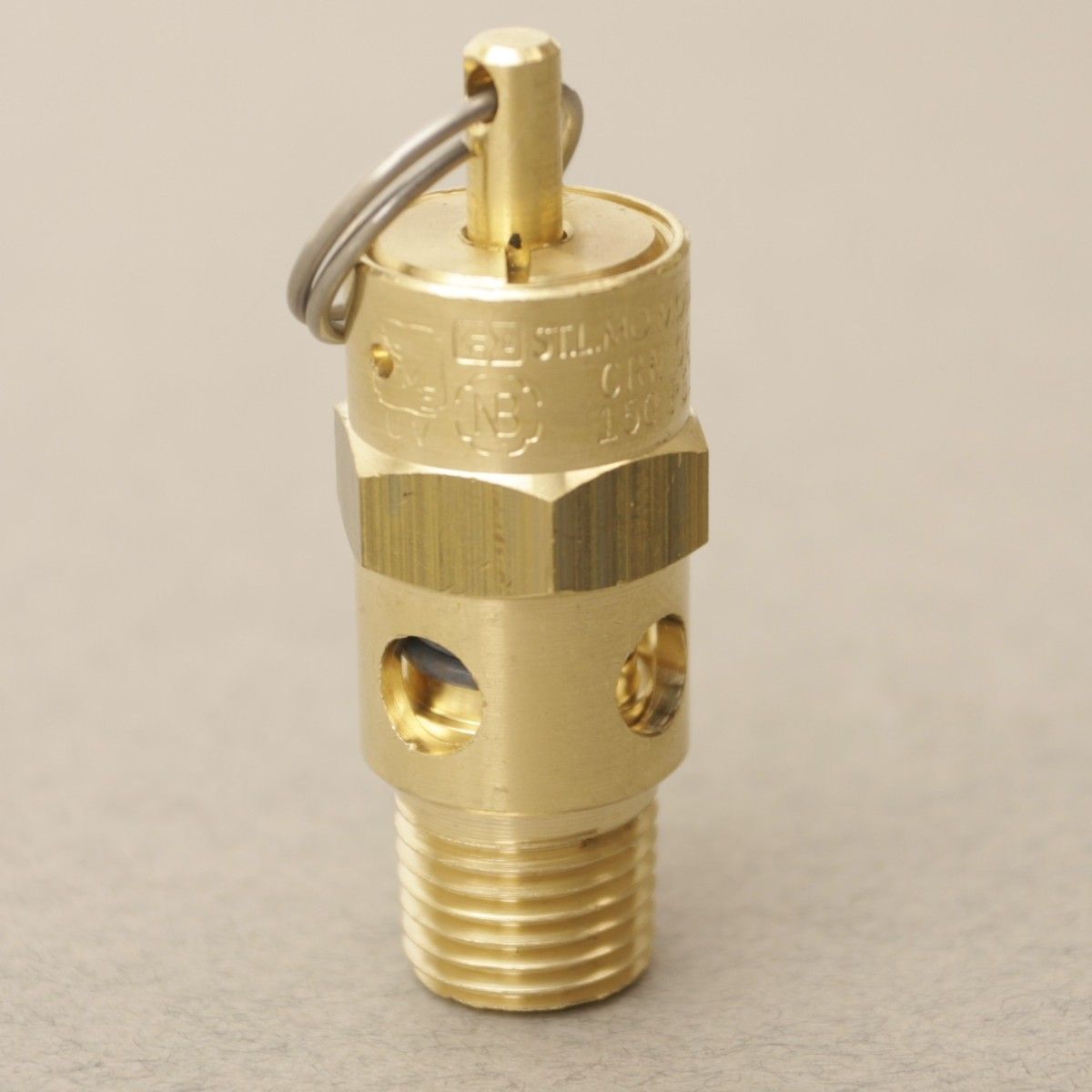 Control Devices 1/4" Brass Variable Pressure Relief Valve 0-100 psi Adjustable 
