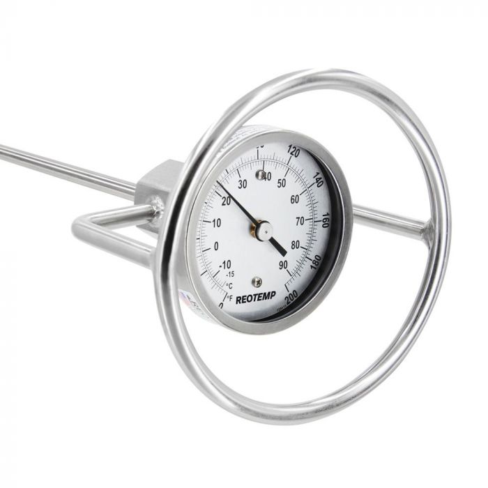 Stainless Steel Thermometer Long Stem