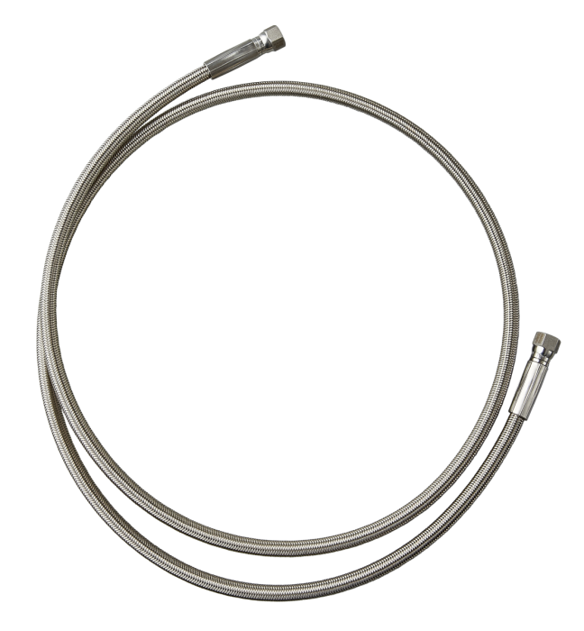 JIC Hydraulic Hose | Female JIC 1/4 in. x 60 in. (5 ft) - PTFE / Braided  SS316