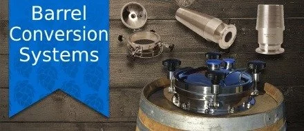 Wooden barrel tri clamp conversion