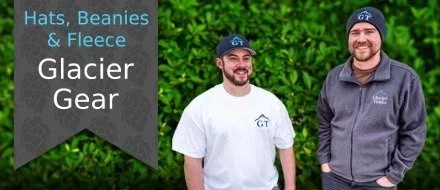 Glacier Gear hats, fleeces and SS mugs.