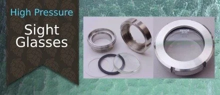 High pressure sight glass ports