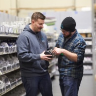 Working with a customer to make sure they get exact part they need.